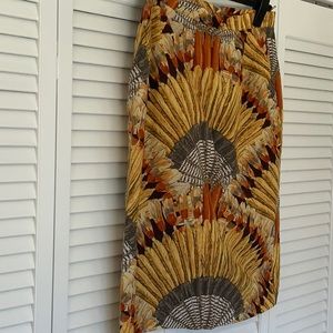 Bogner feather print skirt